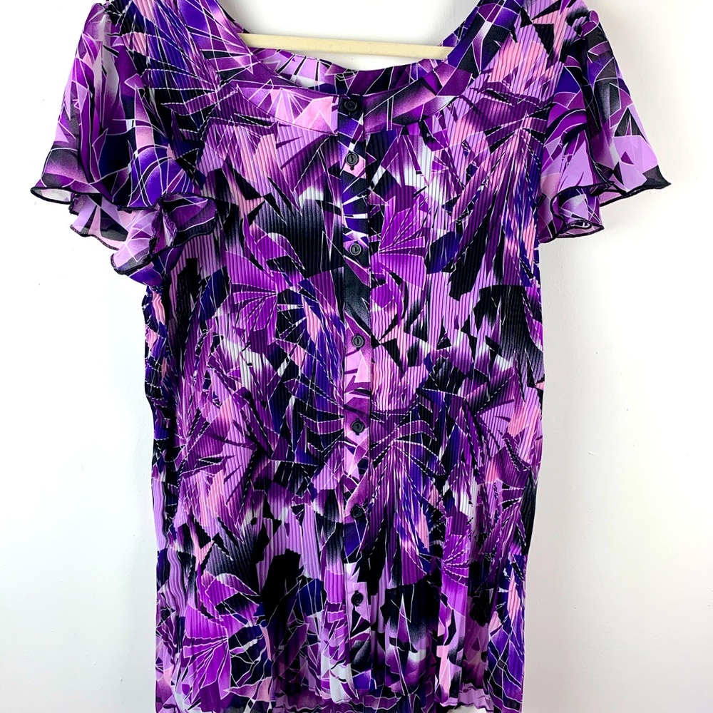 Serenade plus size button up top